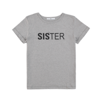 Heather grey T-shirt with SISter print logo