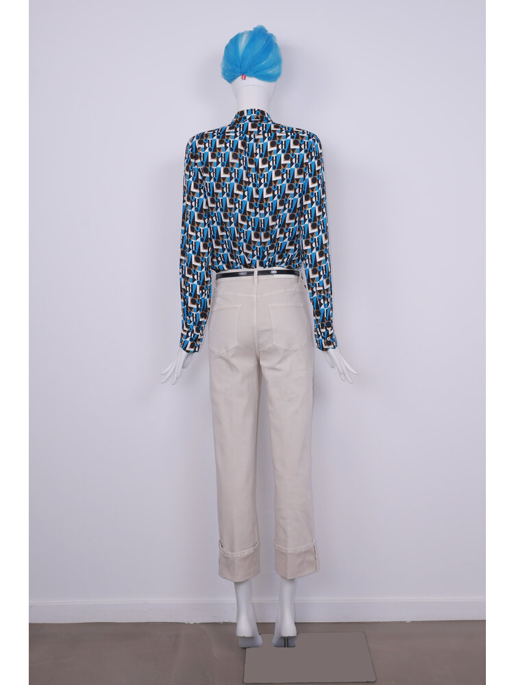 SIS by Spijkers en Spijkers Ecru jeans, with turn up hem