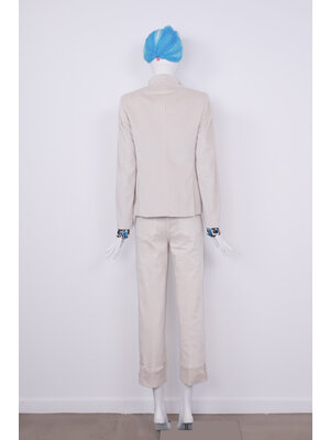 SIS by Spijkers en Spijkers Ecru jeans, with turn up hem