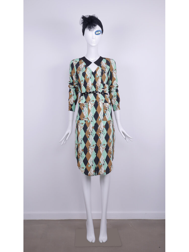 SIS by Spijkers en Spijkers 503 Cricket Dress HARLEQUIN print