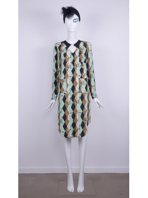 SIS by Spijkers en Spijkers 503 Cricket Dress HARLEQUIN print