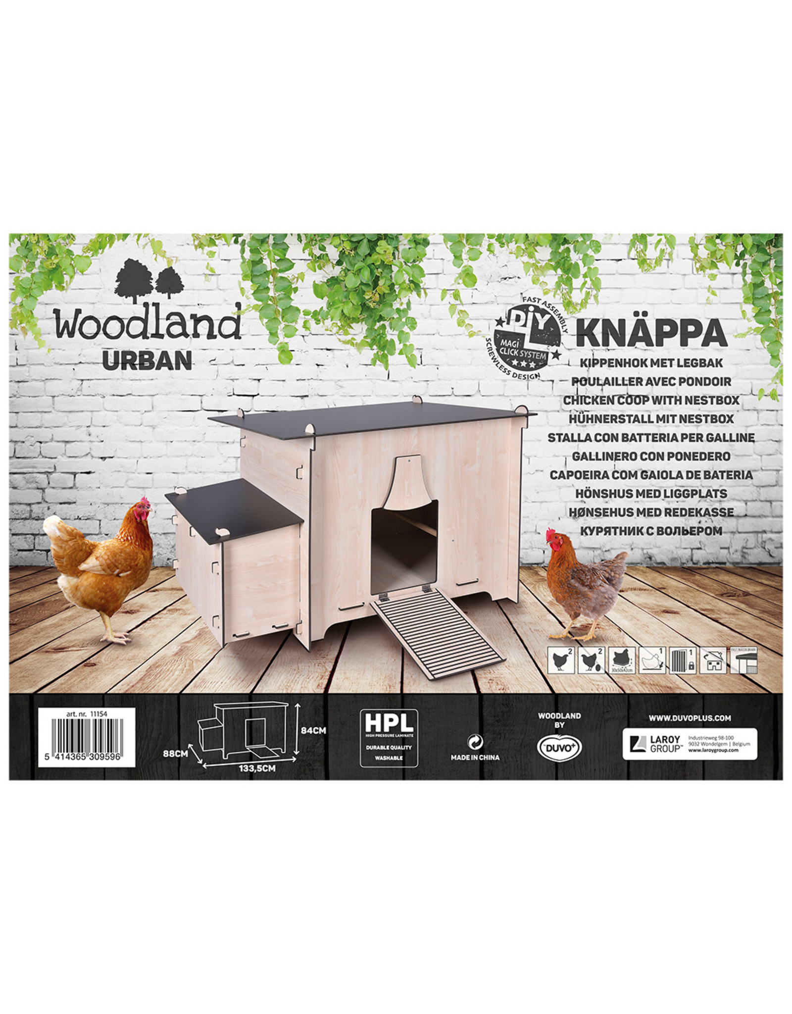 Kippenhokken Kippenhok Knappa 103*50*61 - 1 Stuks