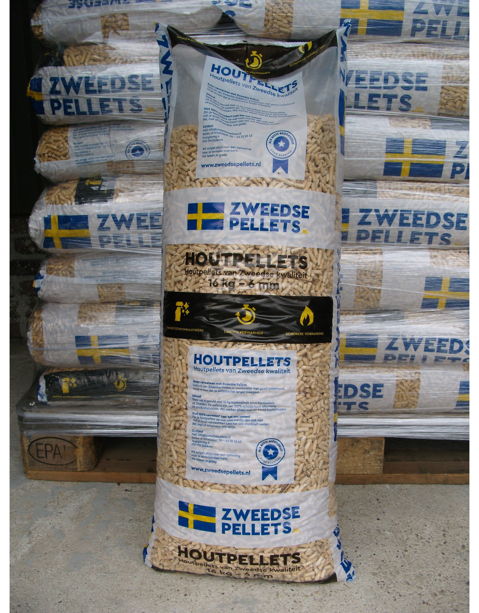 Zweedse Pellets Zweedse Houtkachel pellets - 16 KG