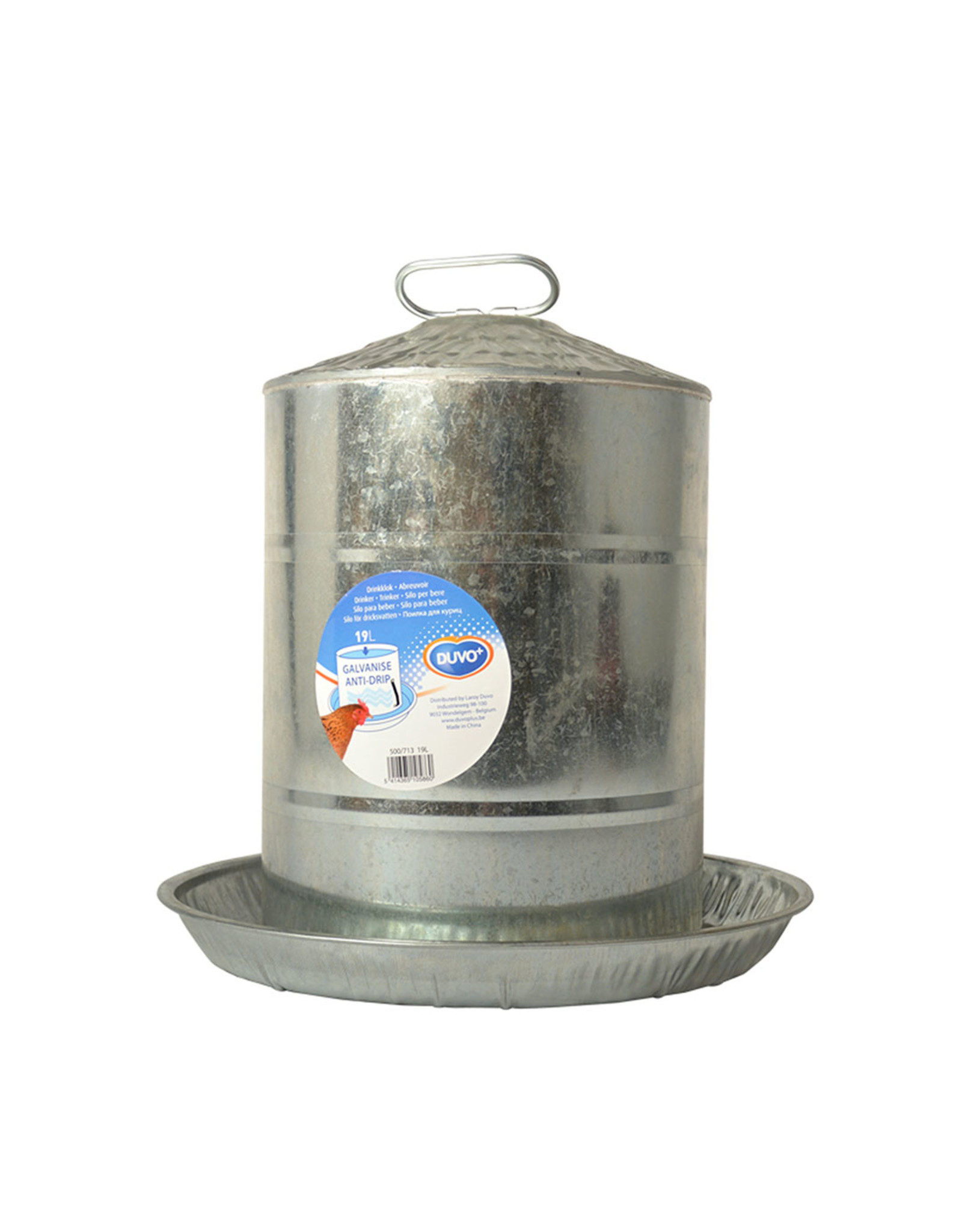 Drink/ Voerbakken Drinkklok Galvanise 19 L - 1 Stuks
