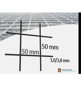 Zelfbouw materialen Draadmat zw.2x1m/50*50*3mm - 1 Stuks