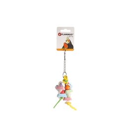 Flamingo Vogelspeeltje Caly 22 cm - 1 Stuks