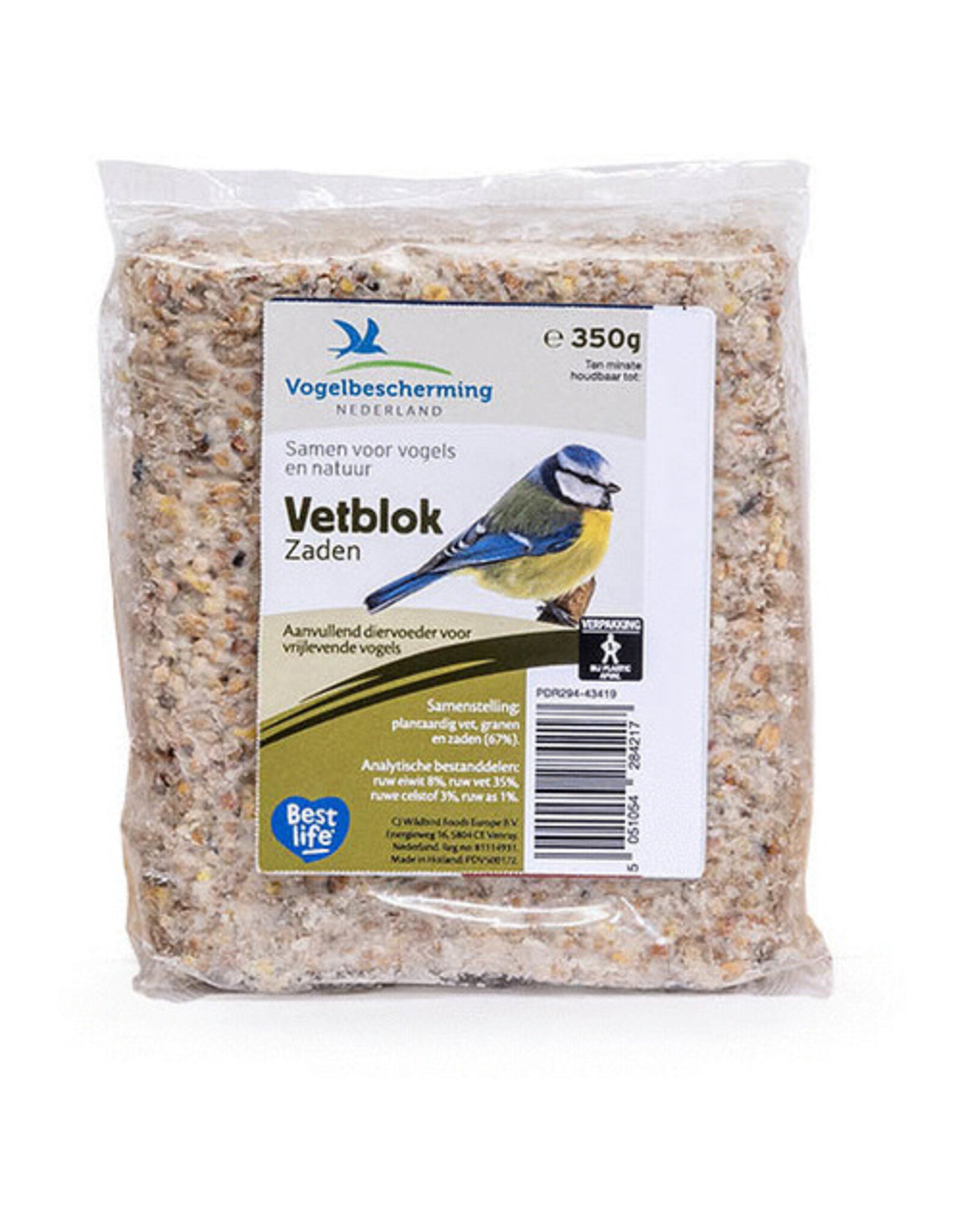 Wildbird Vetblok Zaden VBN - 350 Gram