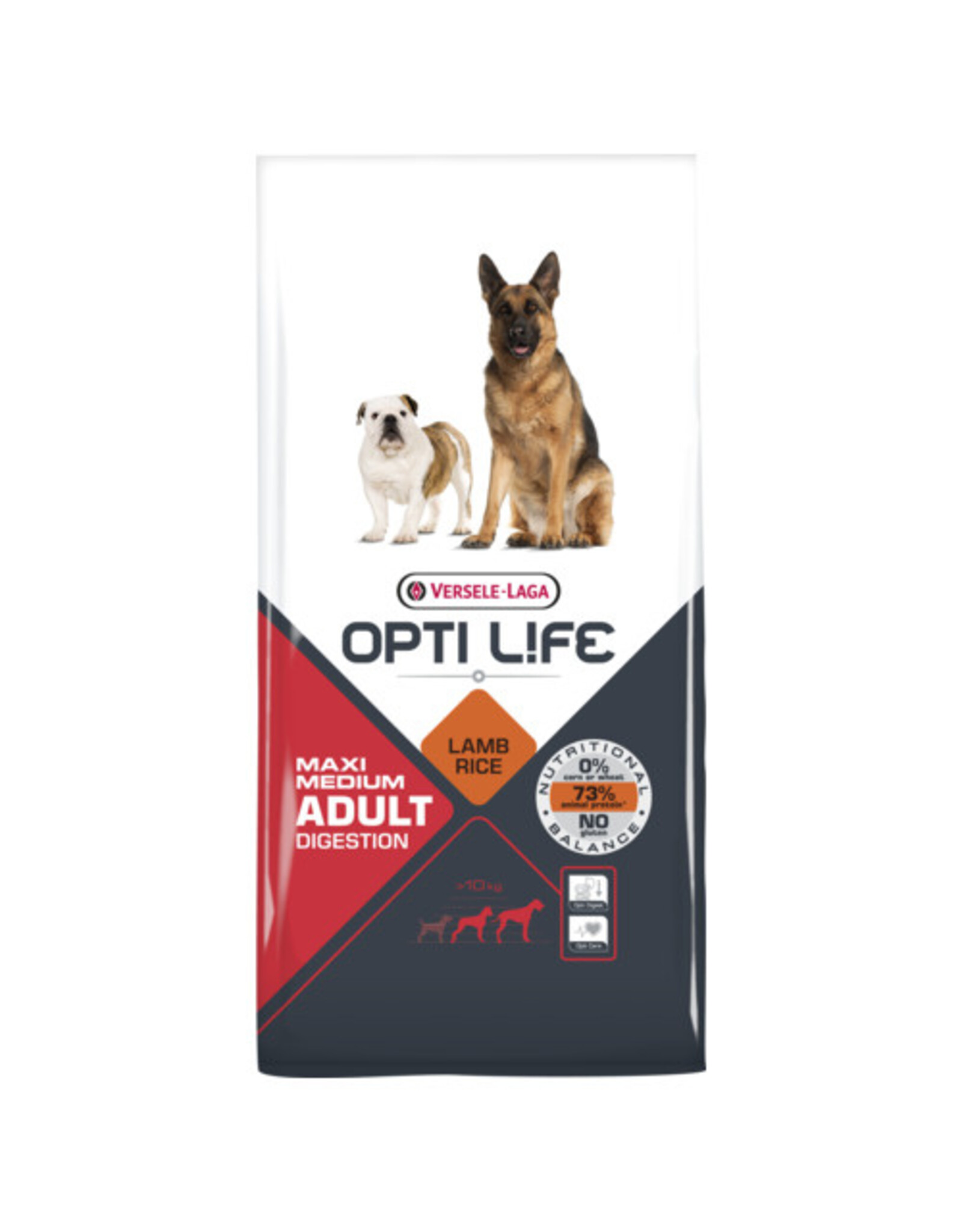 Versele laga Opti Life Adult digestion medium maxi - 12,5 KG