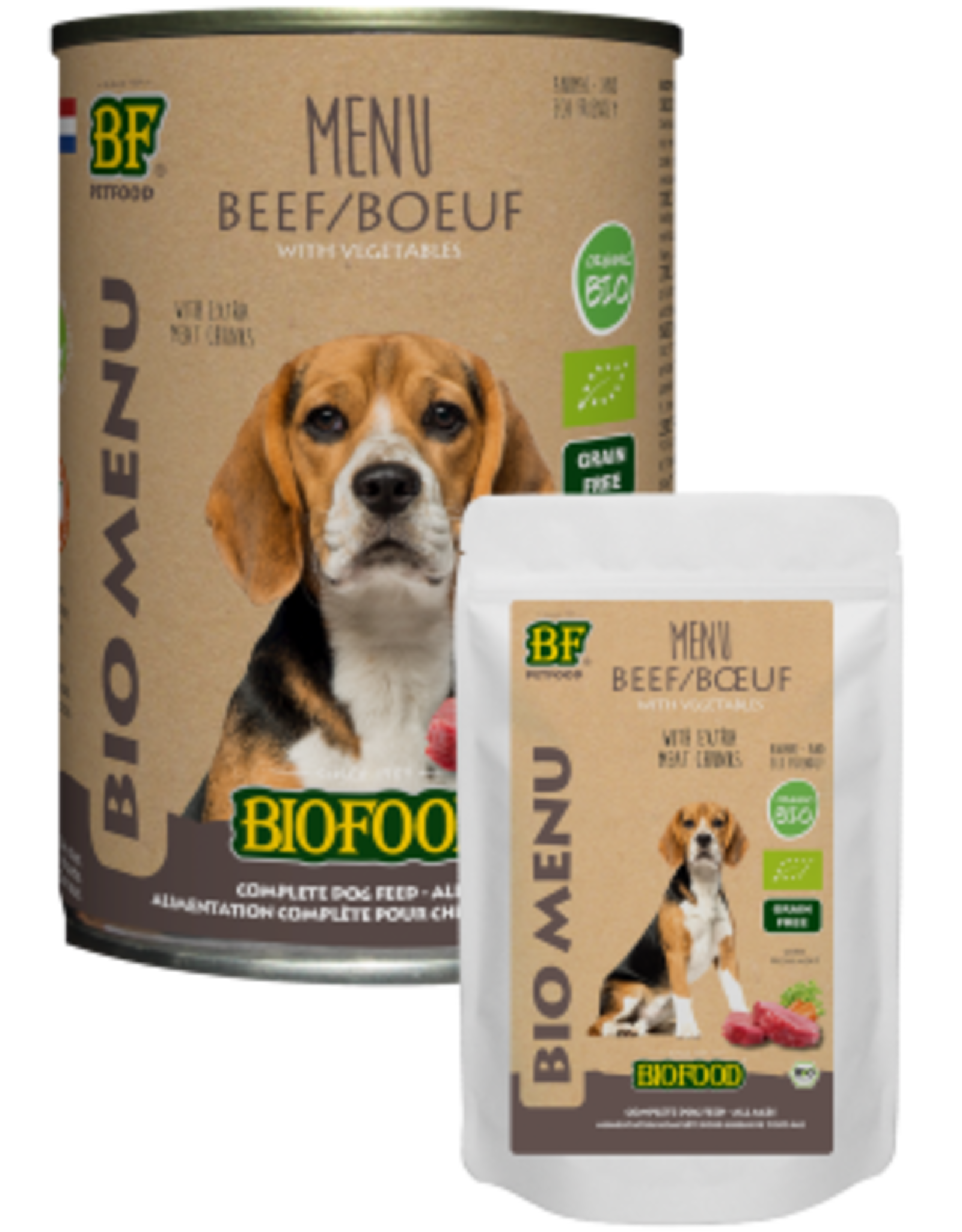 Biofood Hond Organic Rund Menu blik - 400 Gram