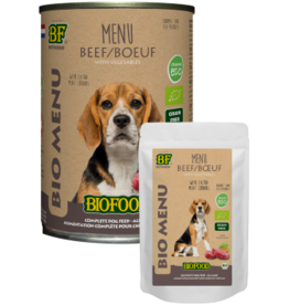 Biofood Hond Organic Rund Menu blik - 400 Gram