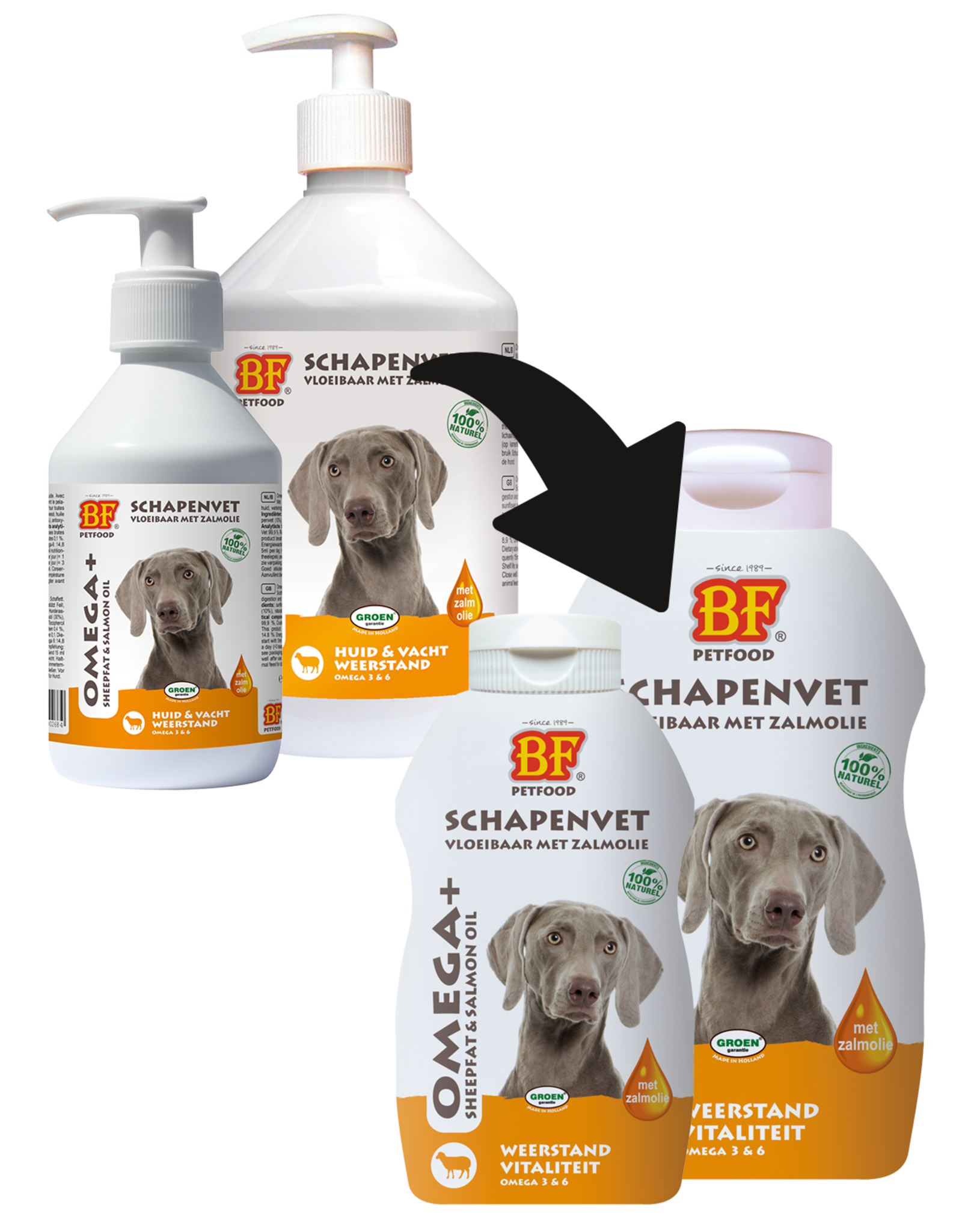 Biofood Omega+ Vloeibaar Schapenvet - 250 ML