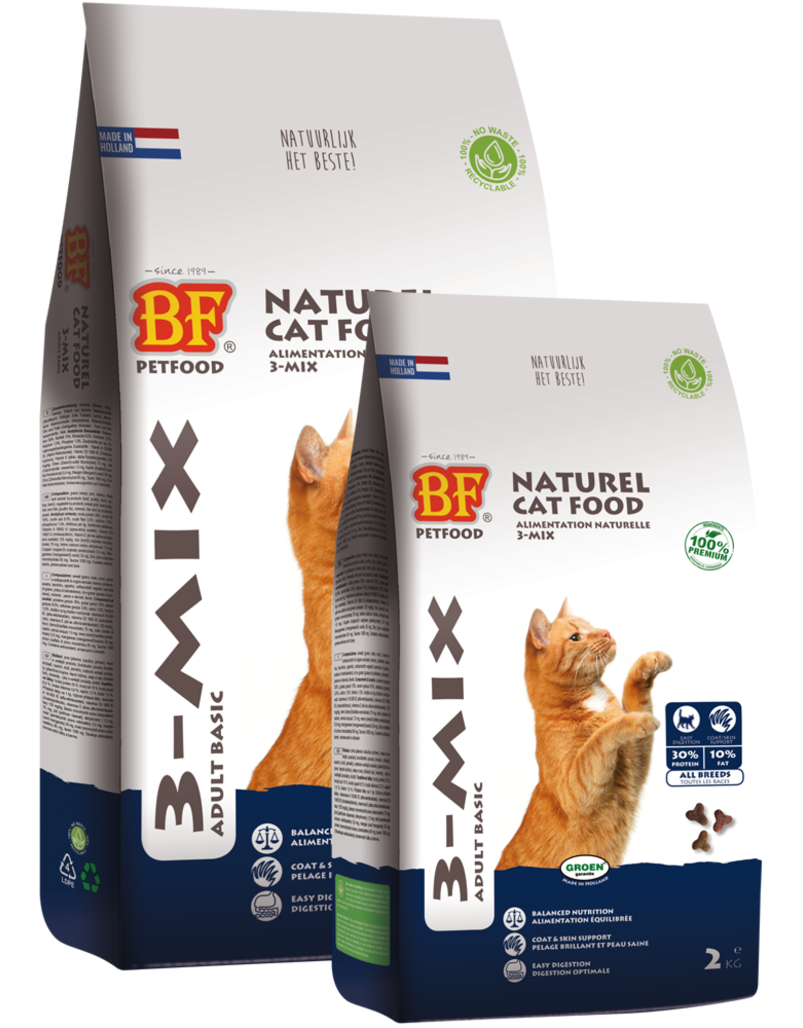 Biofood Biofood Cat Food 3-mix - 2 KG
