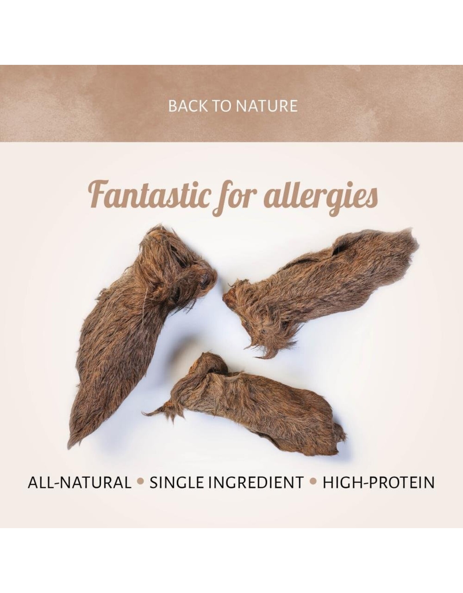 Antos Ree Oren Met Vacht - 6 Stuks