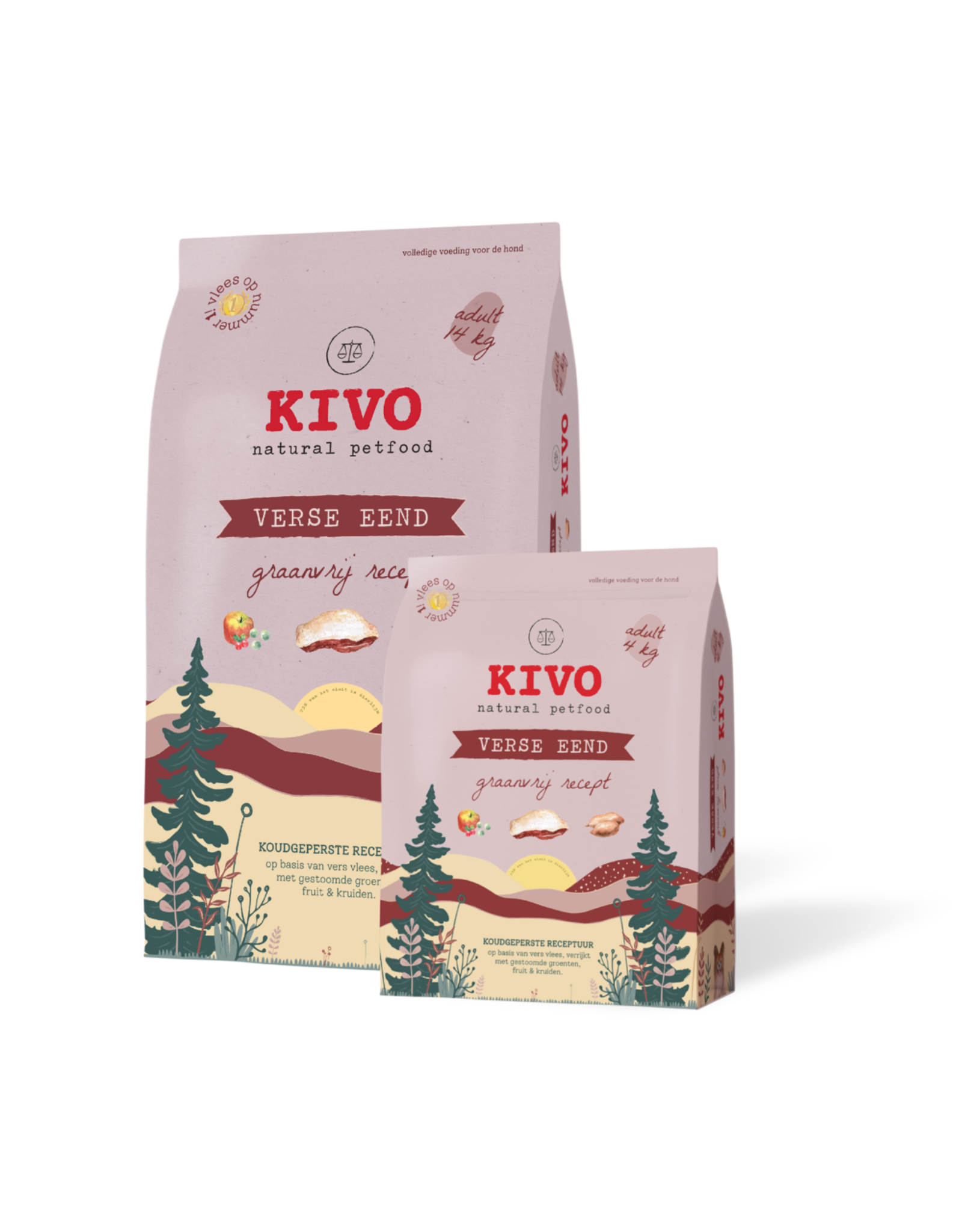 Overige Kivo Verse Eend Graanvrij - 14 KG