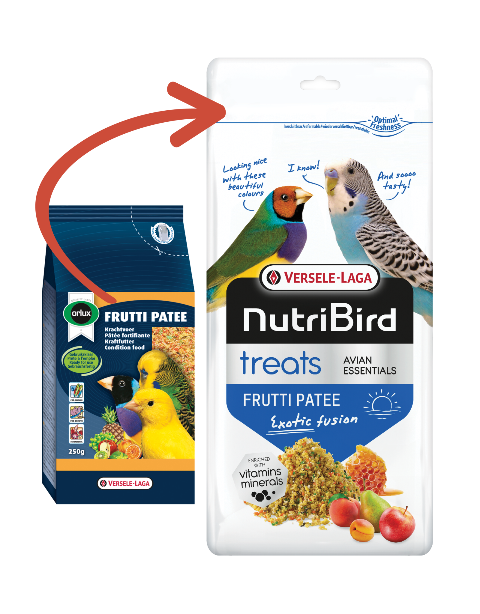 Nutribird Treats Frutti patee Exotic Fusion - 250 Gram