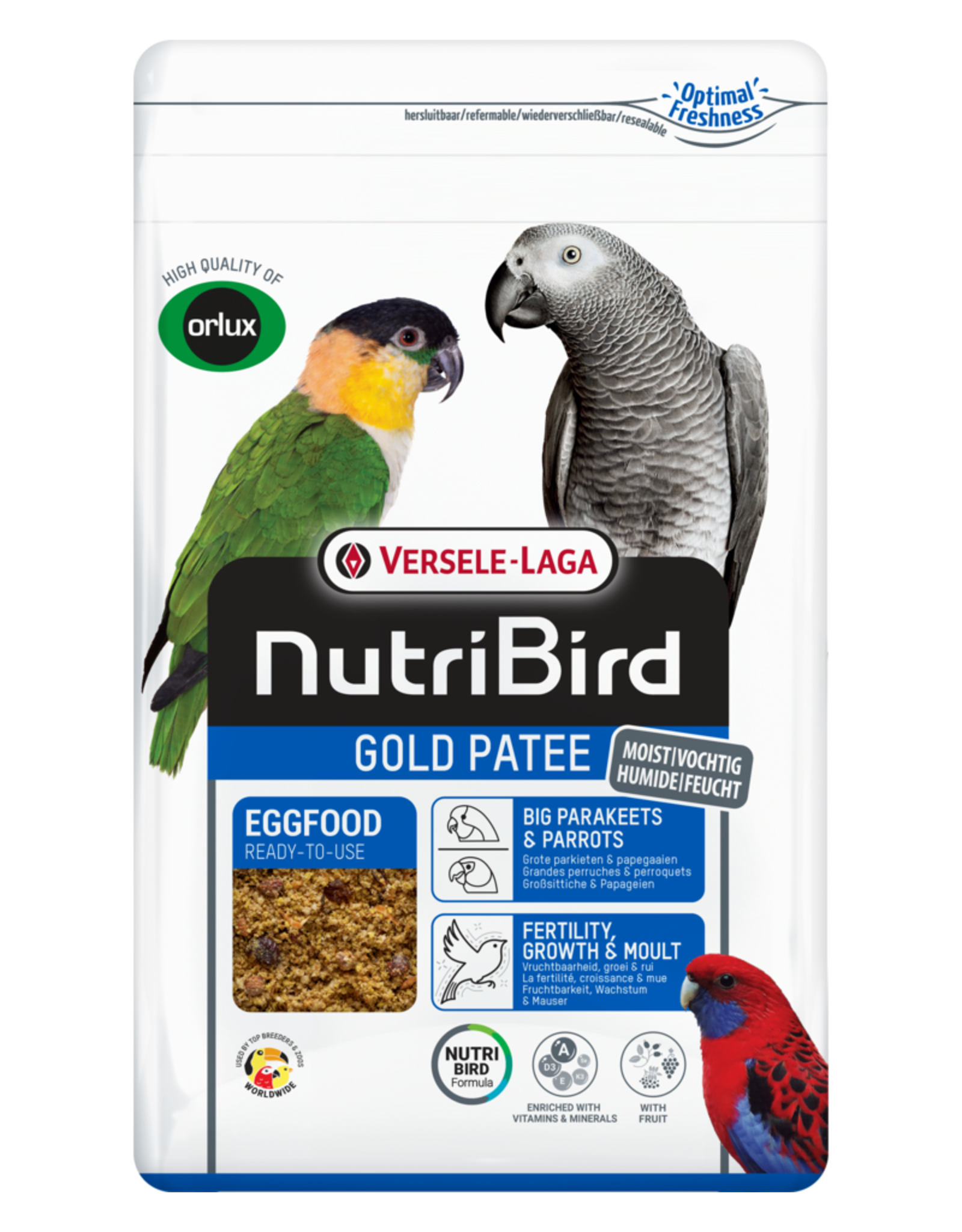Nutribird Gold Patee Gr Parkiet & Papegaai - 10 KG