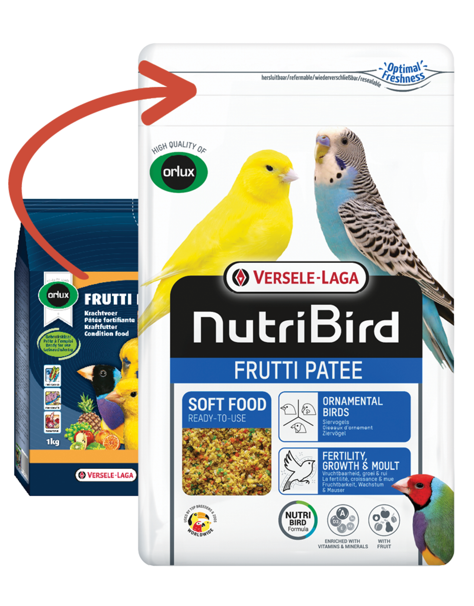 Nutribird Orlux Frutti Patee - 10 KG