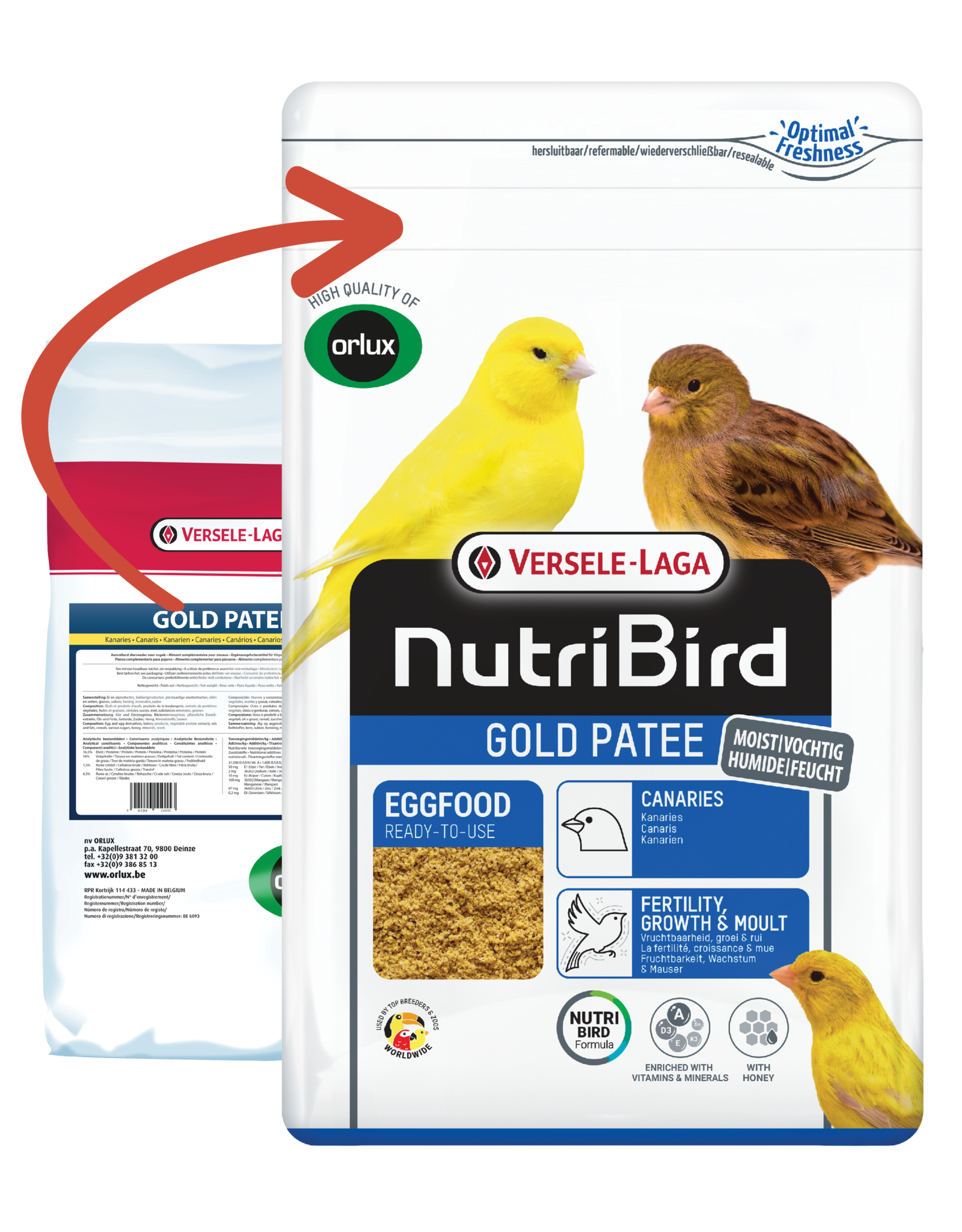Nutribird Gold Patee Kanarie - 10 KG