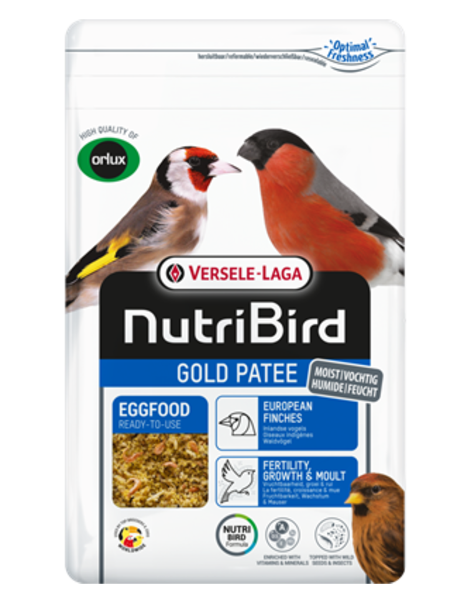 Nutribird Gold patee Europese Vogels - 1 KG