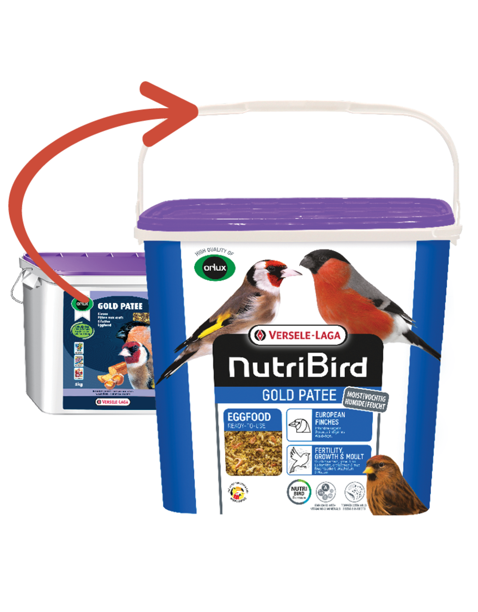 Nutribird Gold patee Europese Vogels - 1 KG
