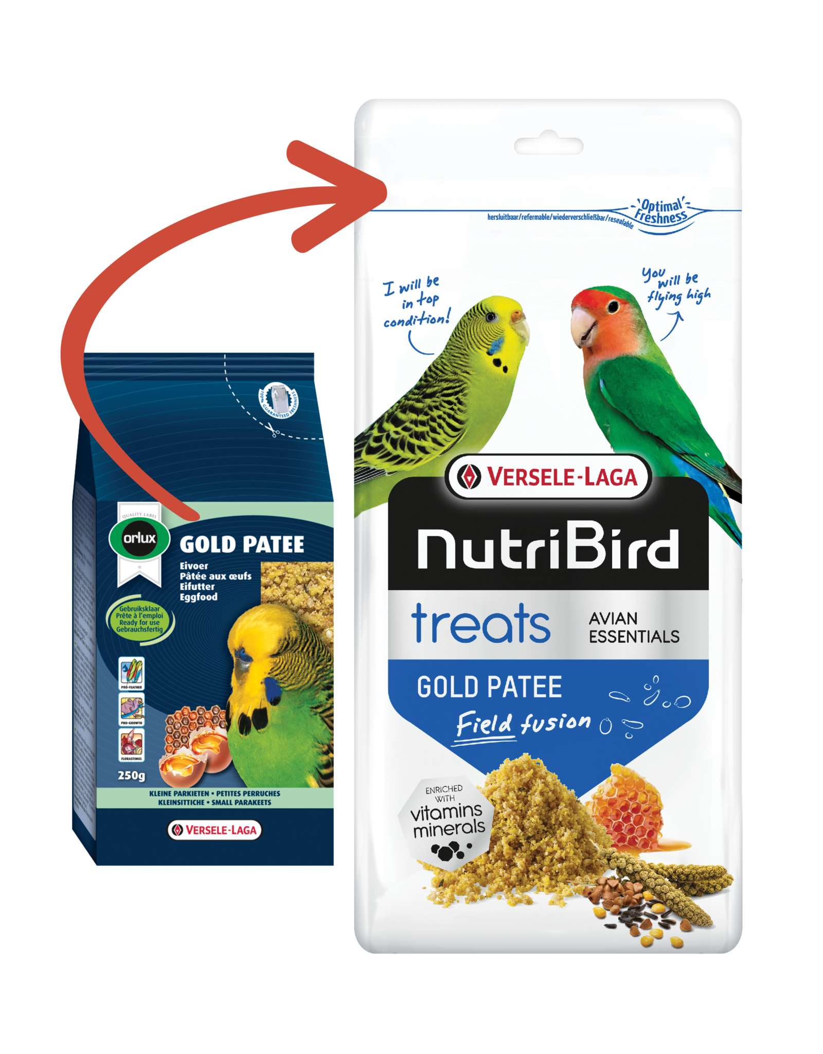 Nutribird Treats Gold Patee Field Fusion - 250 Gram