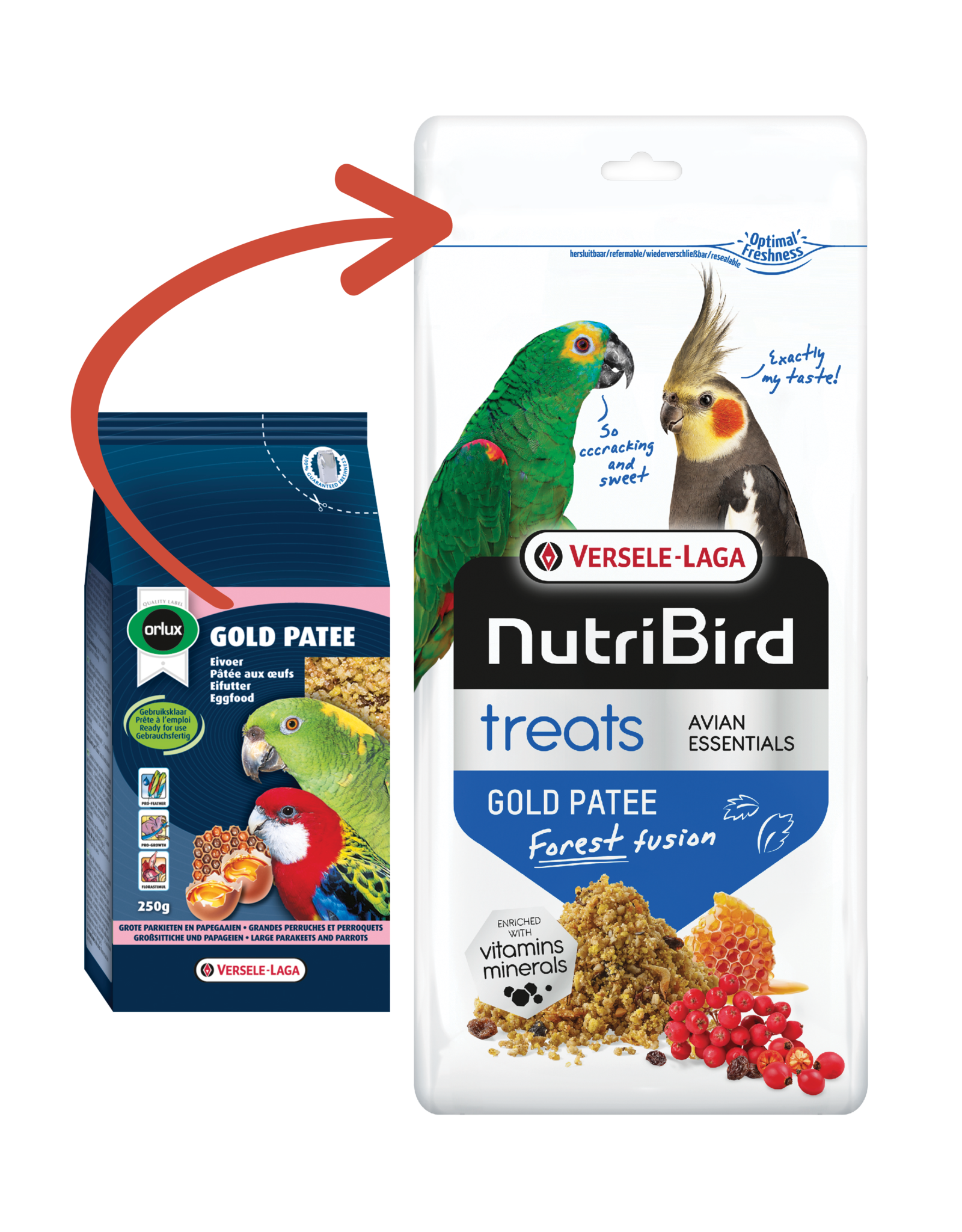 Nutribird Treats Gold Patee Forest Fusion - 250 Gram
