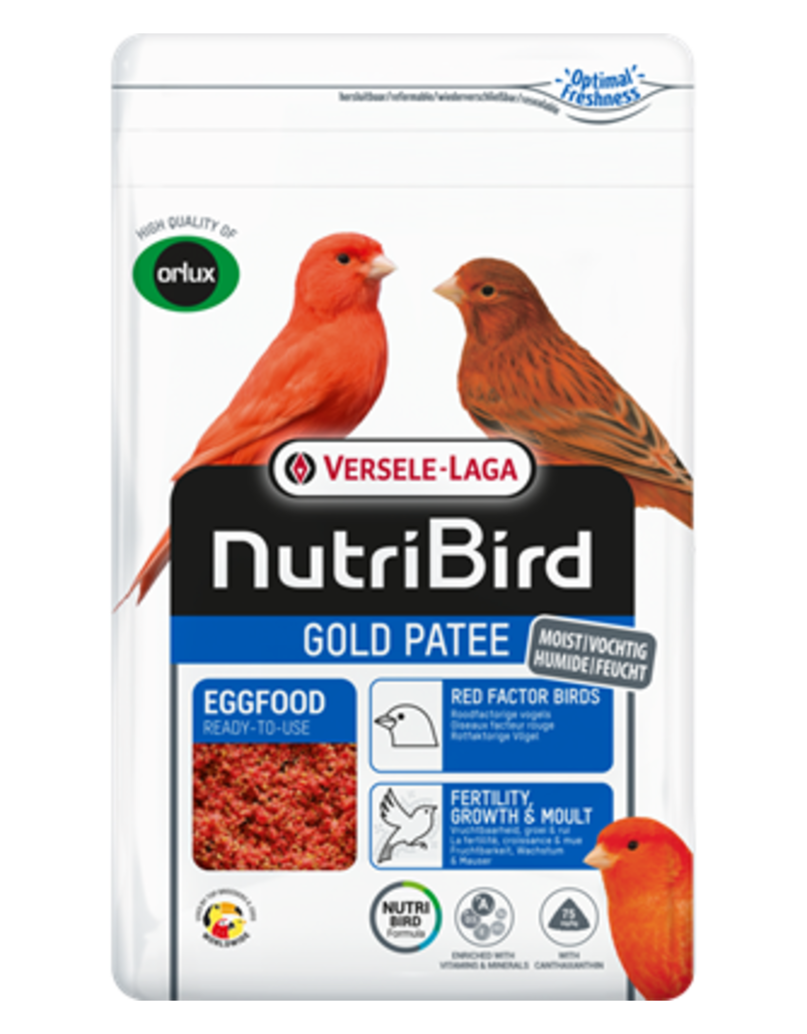 Nutribird Gold Patee Rood Factor Vogel - 1 KG