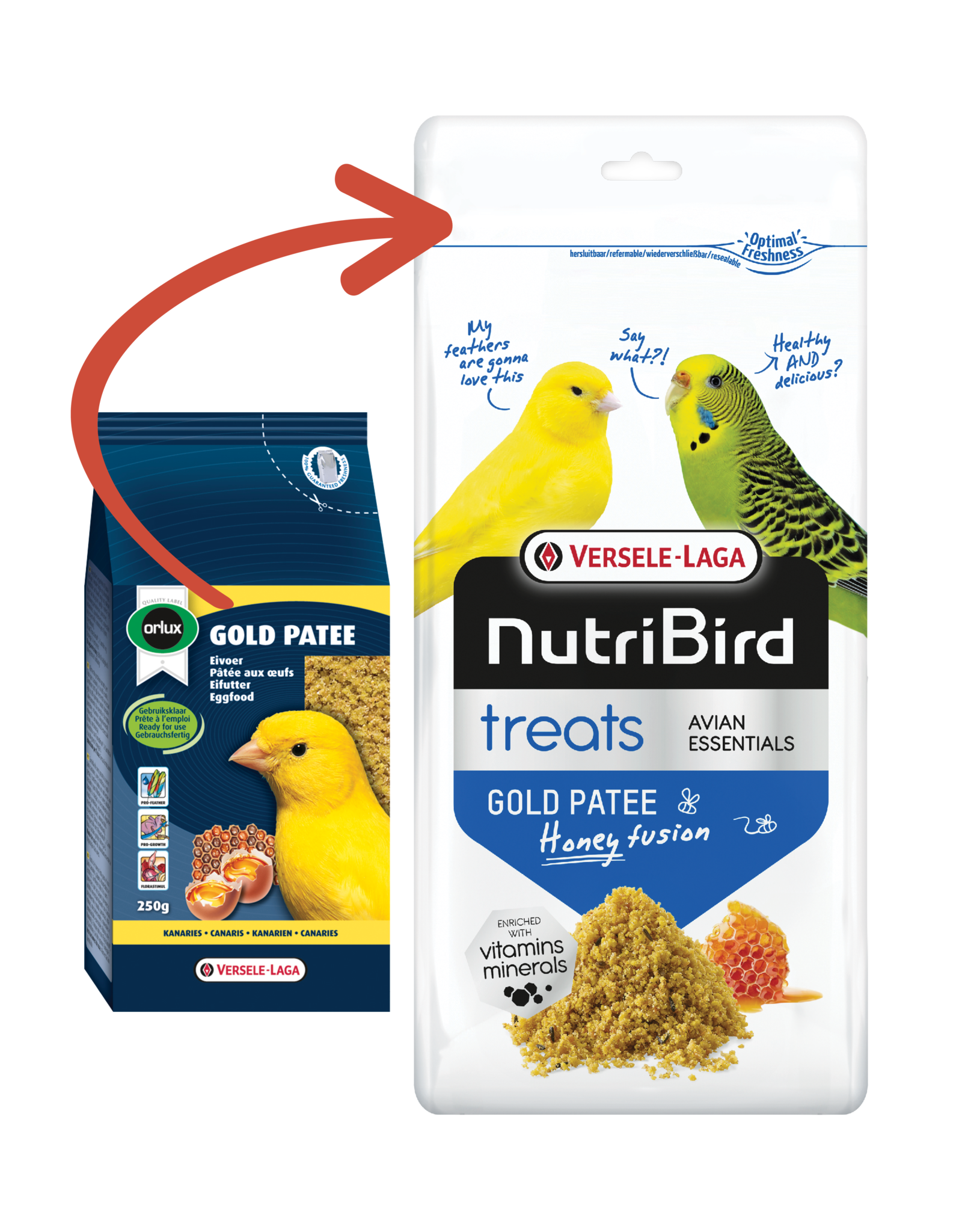 Nutribird Treats Gold Patee Honey Fusion - 250 Gram