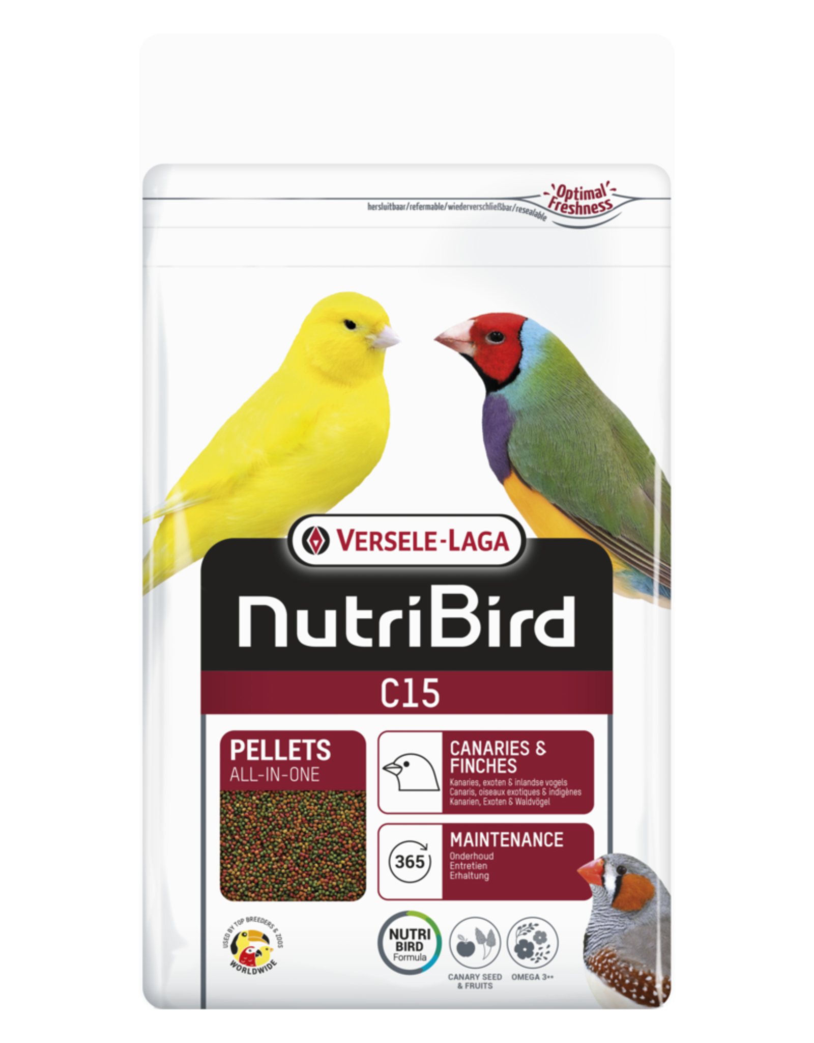 Versele laga Nutribird C15 onderhoudsvoer - 1 KG