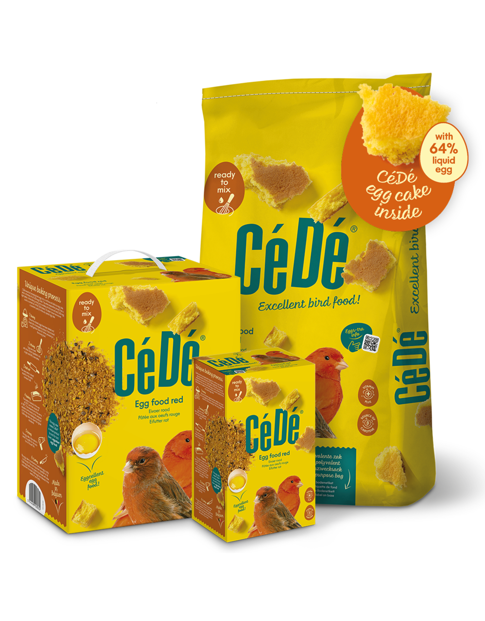 Cede cede eivoer rood - 5 KG