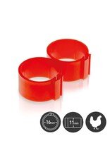 Broed accessoires Kippenringen 16 mm Groen - 25 Stuks