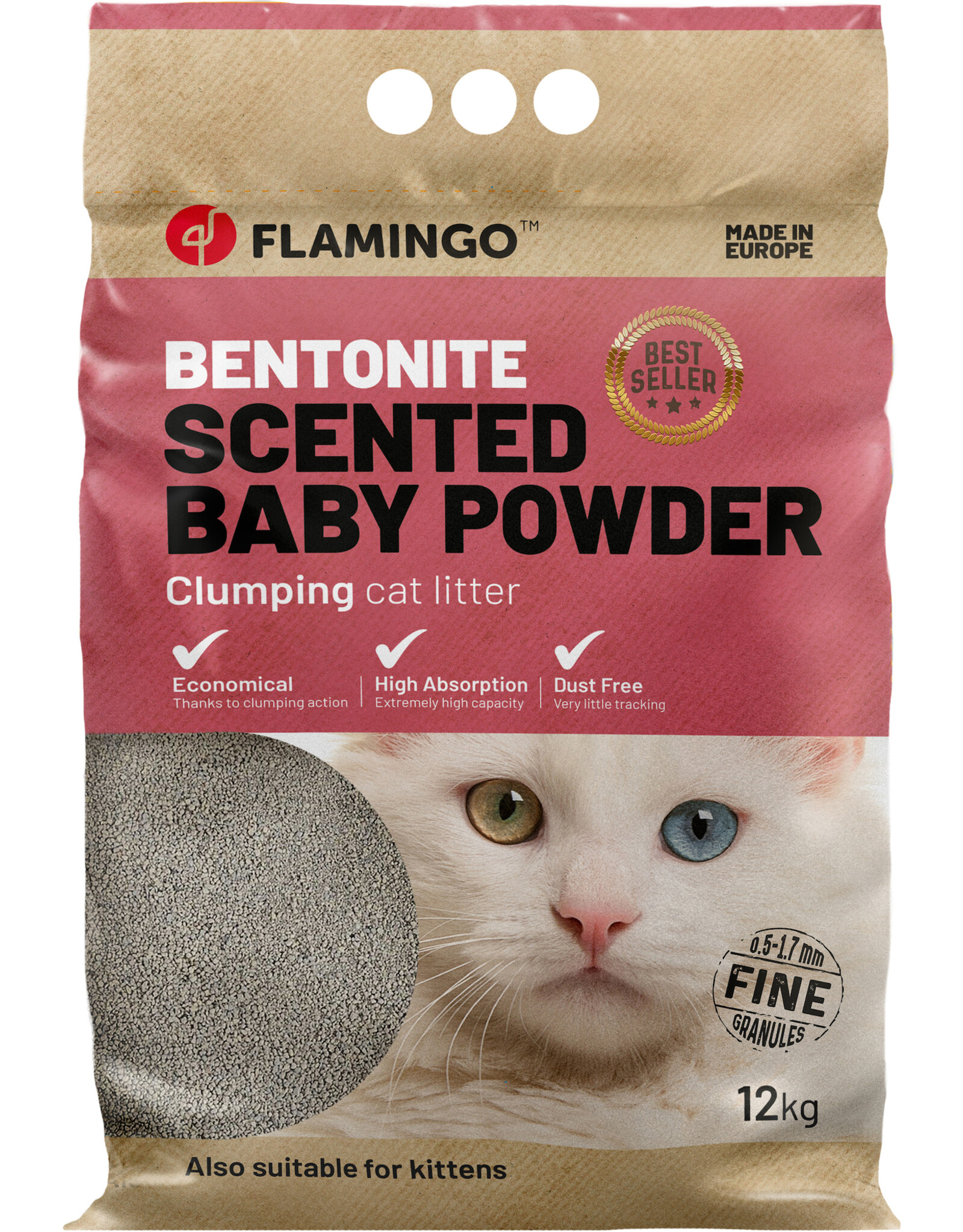 Flamingo Kattebakvulling Babypoeder Eur - 12 KG