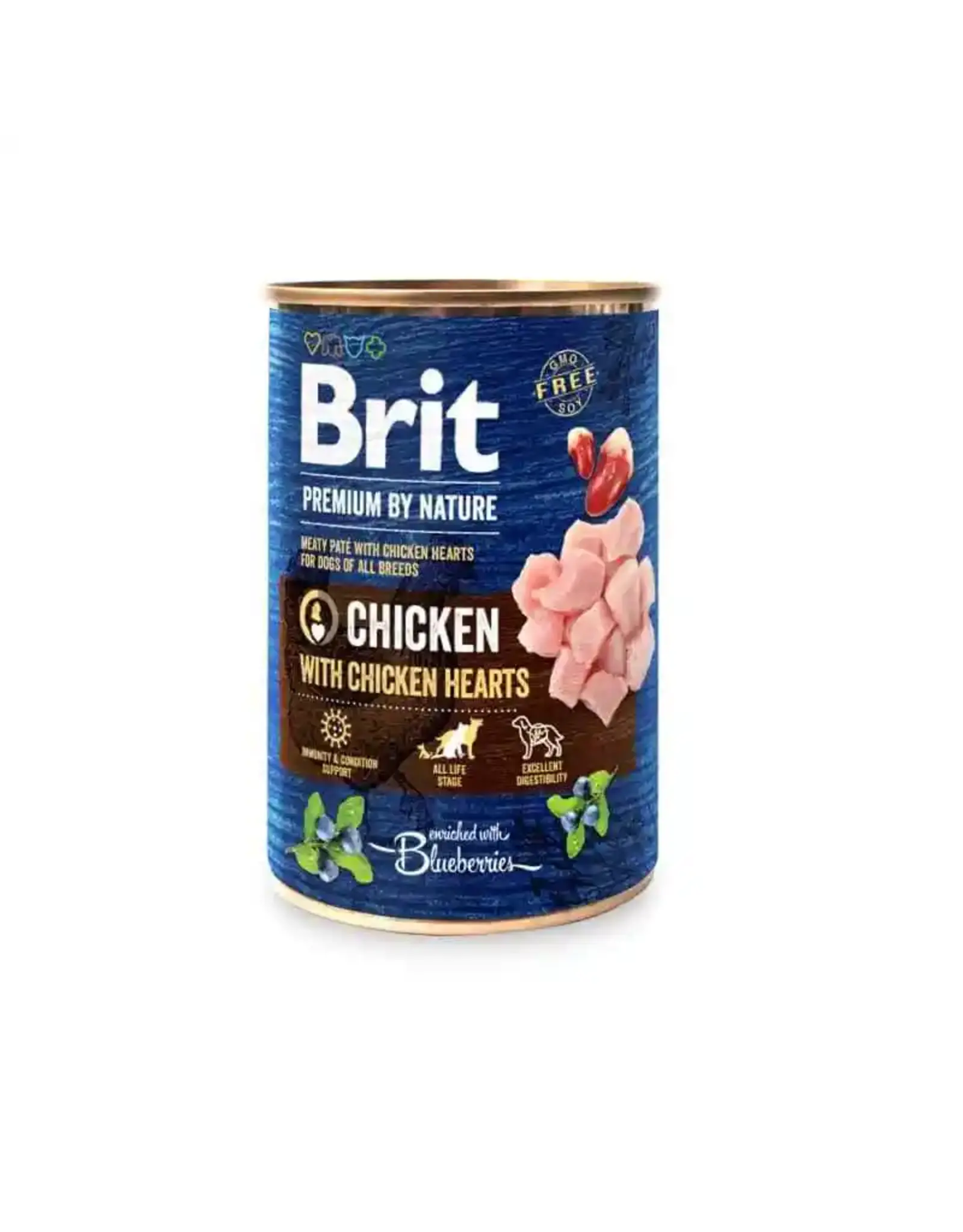 Overige Brit Premium Kip en Kippenharten - 400 Gram