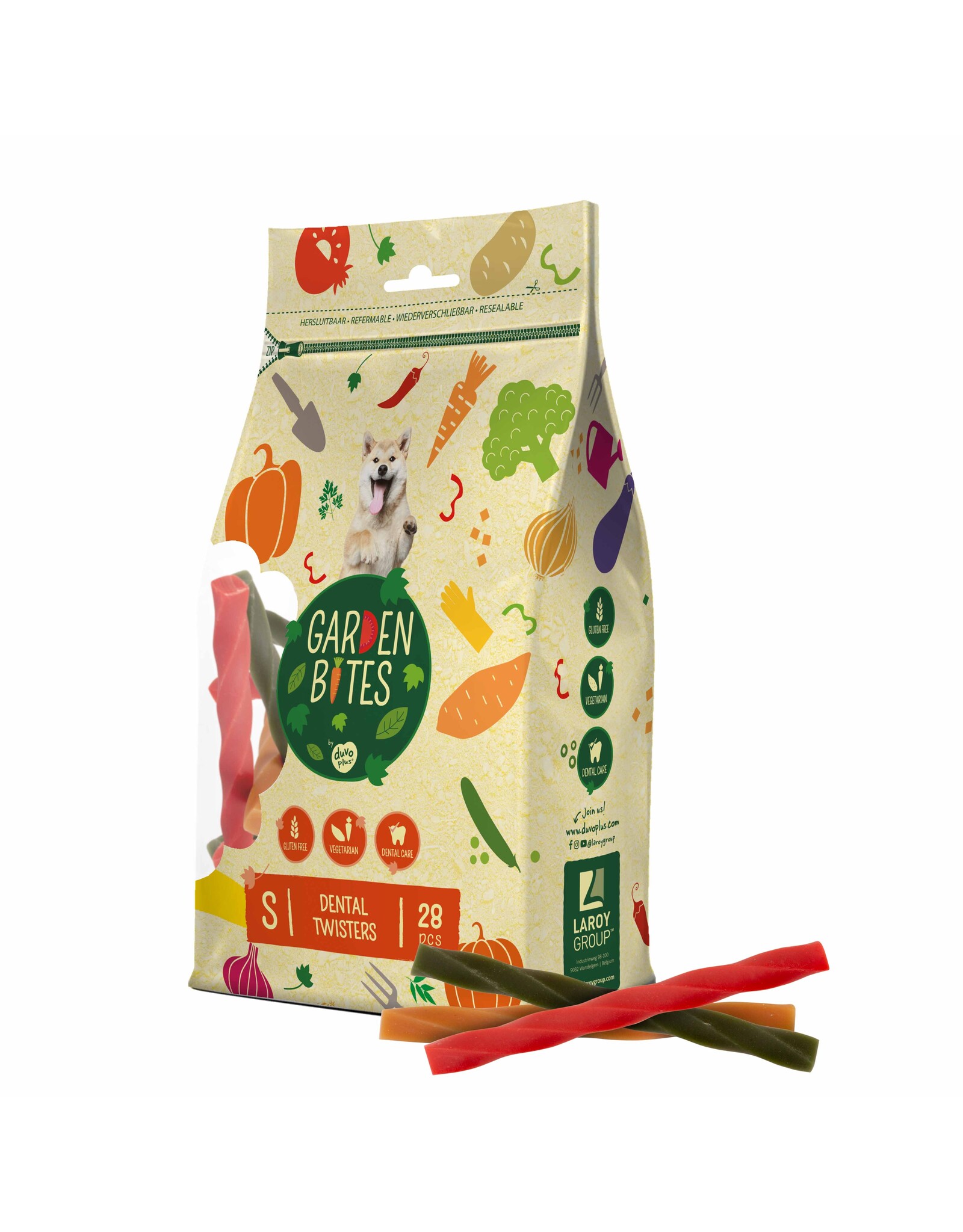 Laroy duvo G Bites Dental Twisters S - 28 Stuks