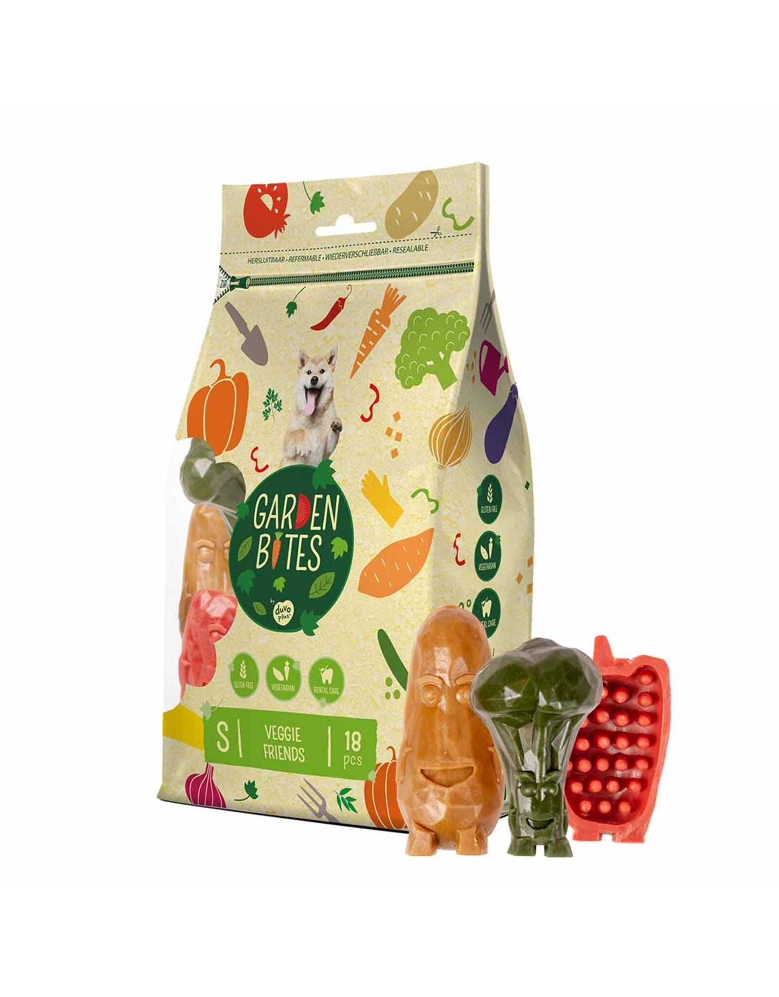 Laroy duvo G Bites Veggie Friends S - 18 Stuks