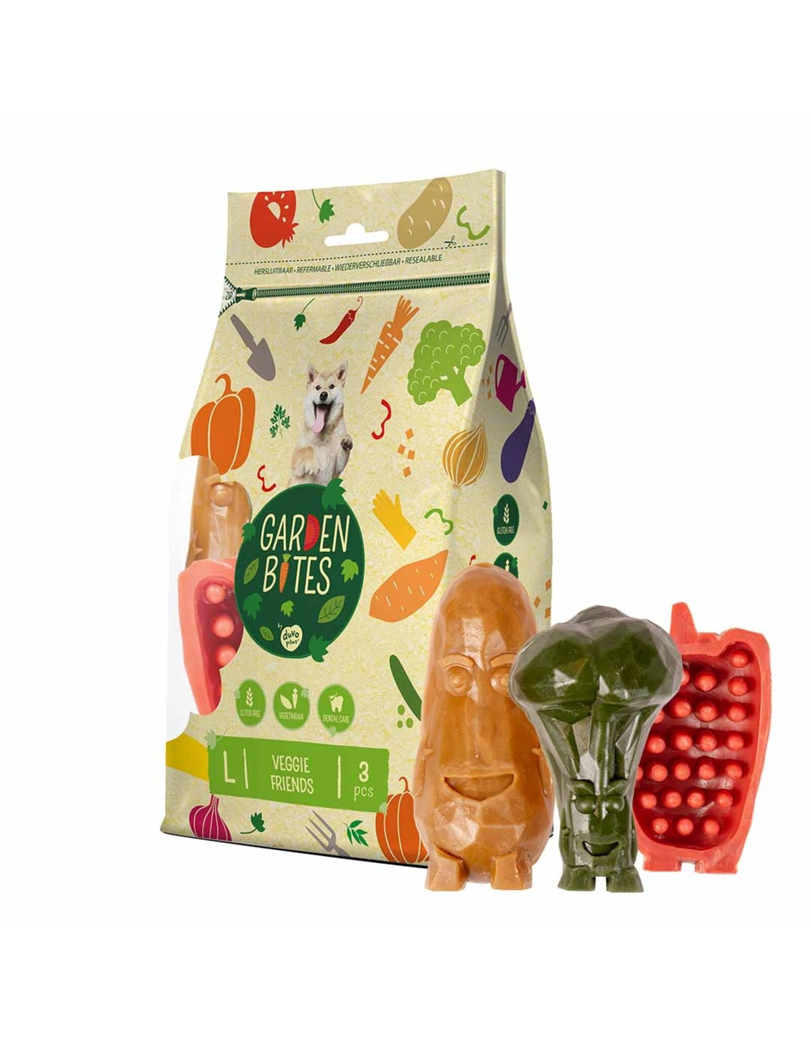 Laroy duvo G Bites Veggie Friends L - 3 Stuks