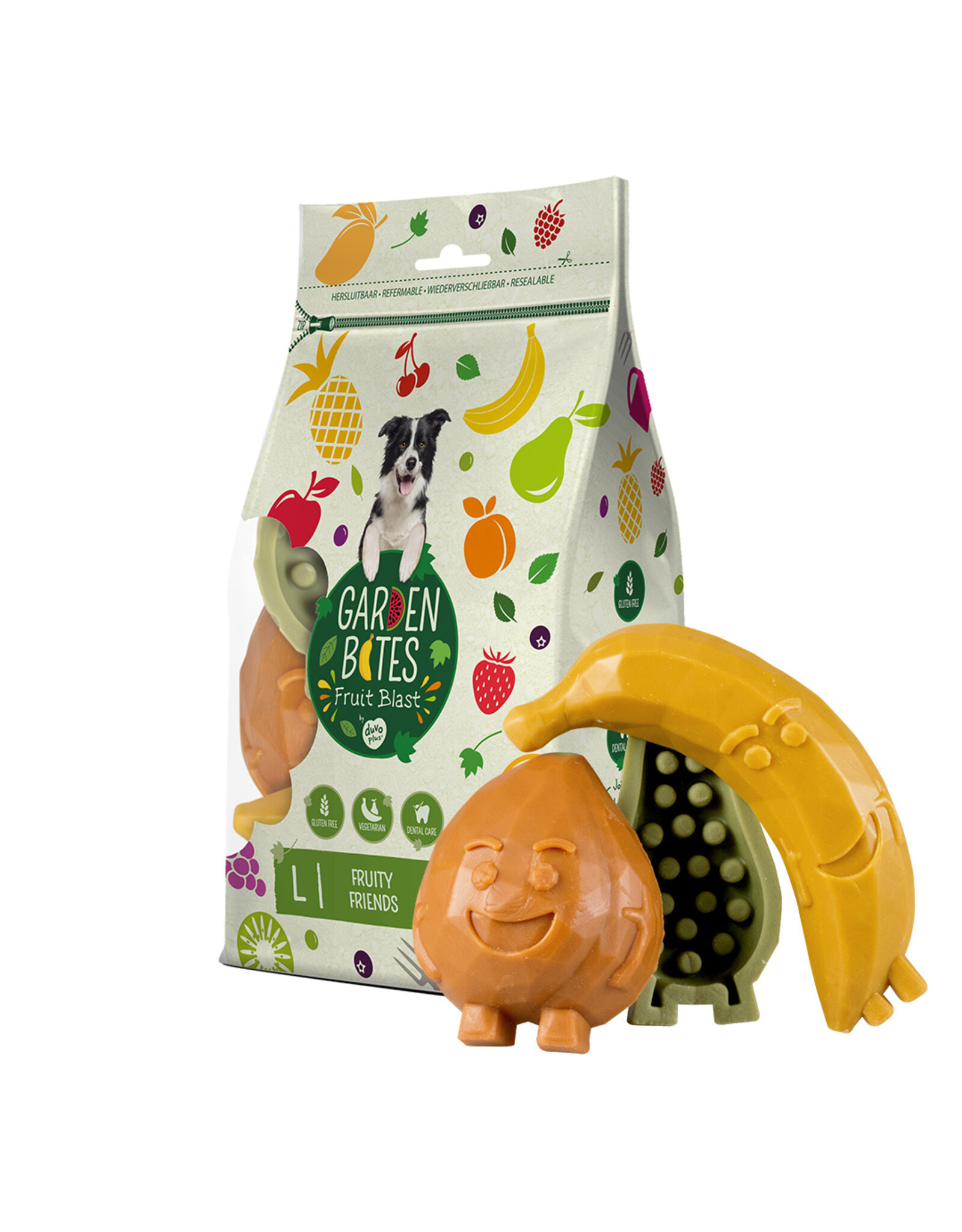 Laroy duvo G Bites Fruity Friends L - 3 Stuks