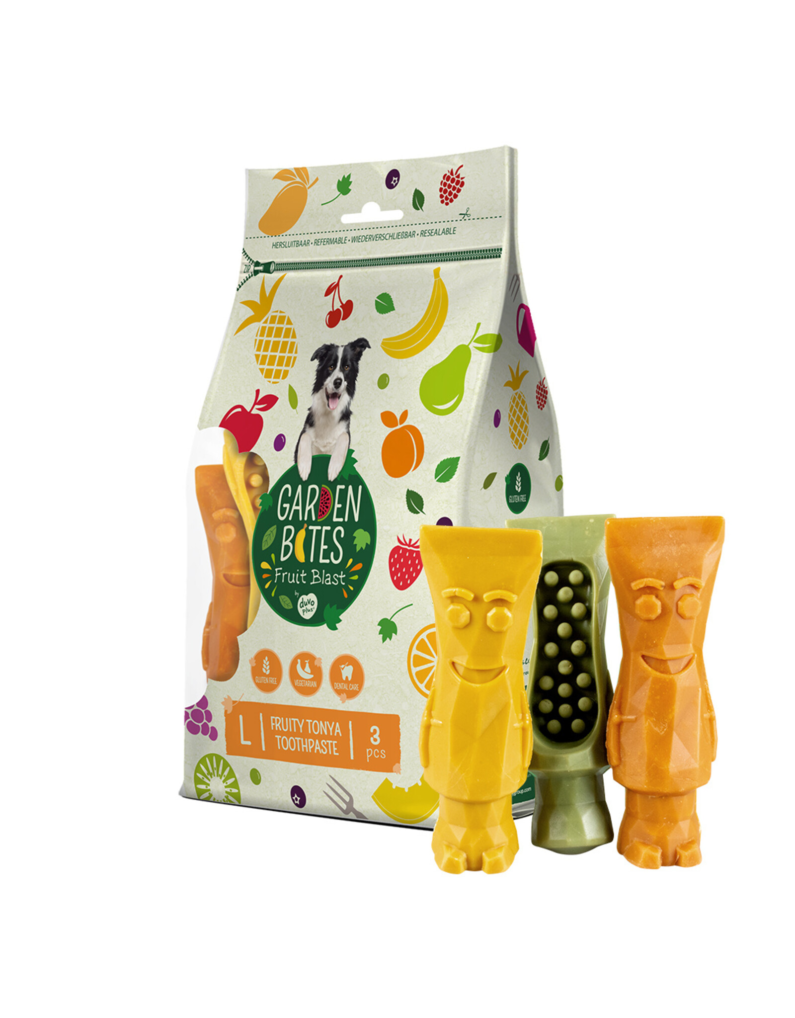 Laroy duvo G Bites Fruity Tonya Toothpaste L - 3 Stuks