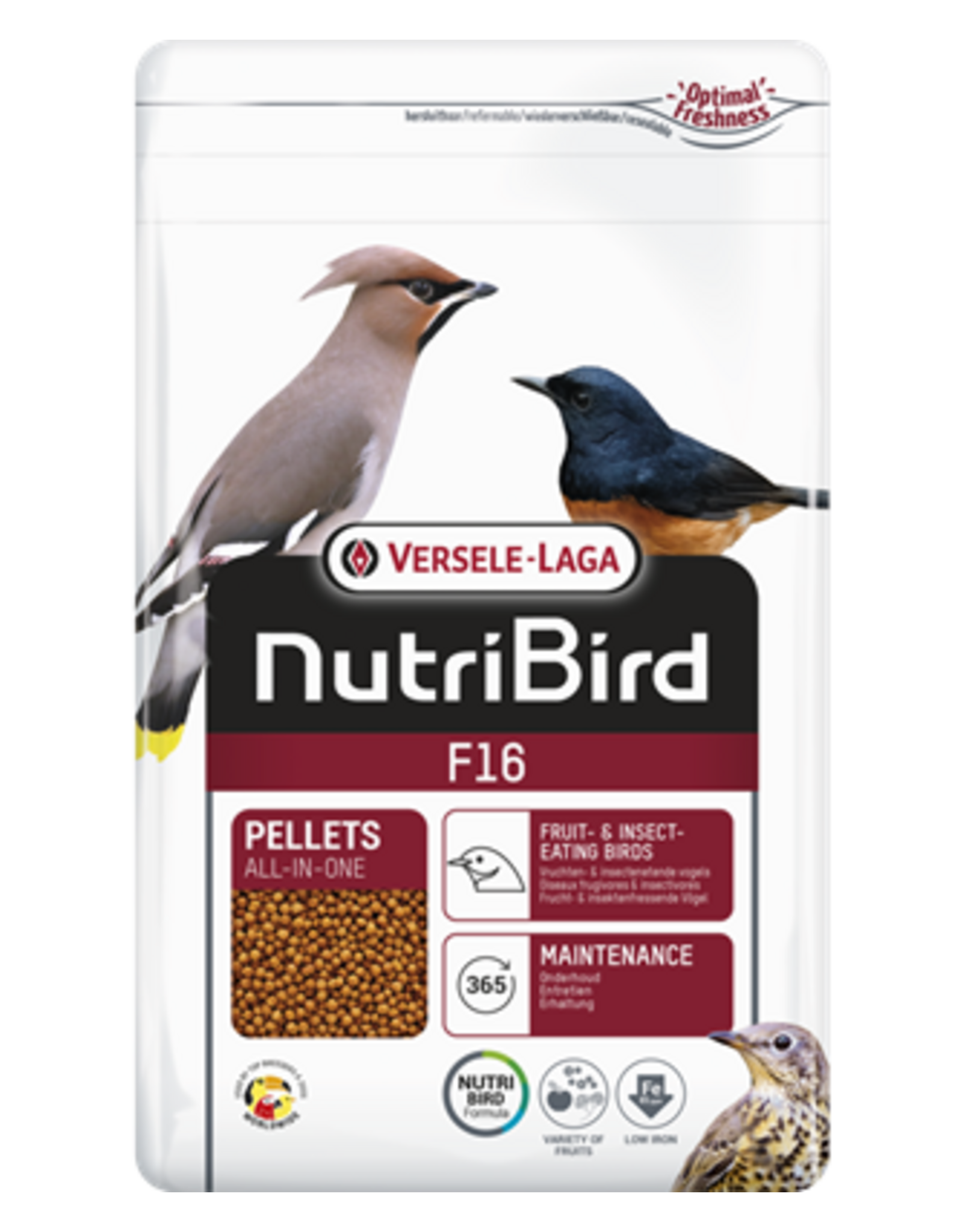 Nutribird Nutribird F16 lijsters en merels - 800 Gram