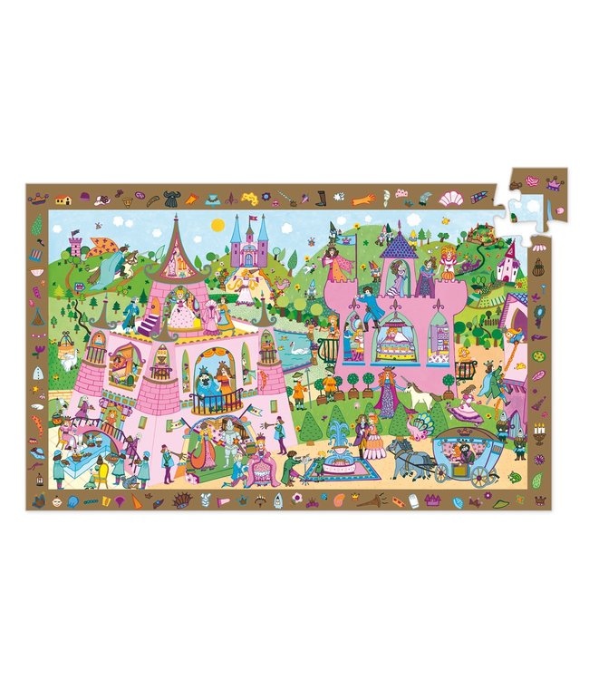 Djeco Observatiepuzzel Prinsessen