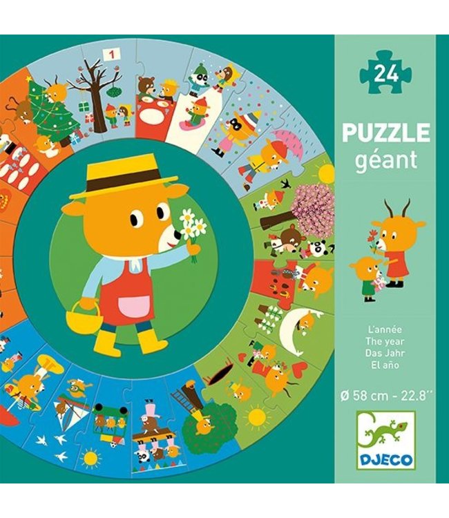 Djeco Puzzel 'Het jaar'