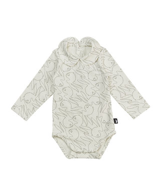 Mies & CO Collar bodysuit l/s Stitched Bunny