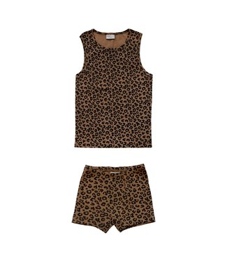 Maed for mini Chocolate leopard boxer set