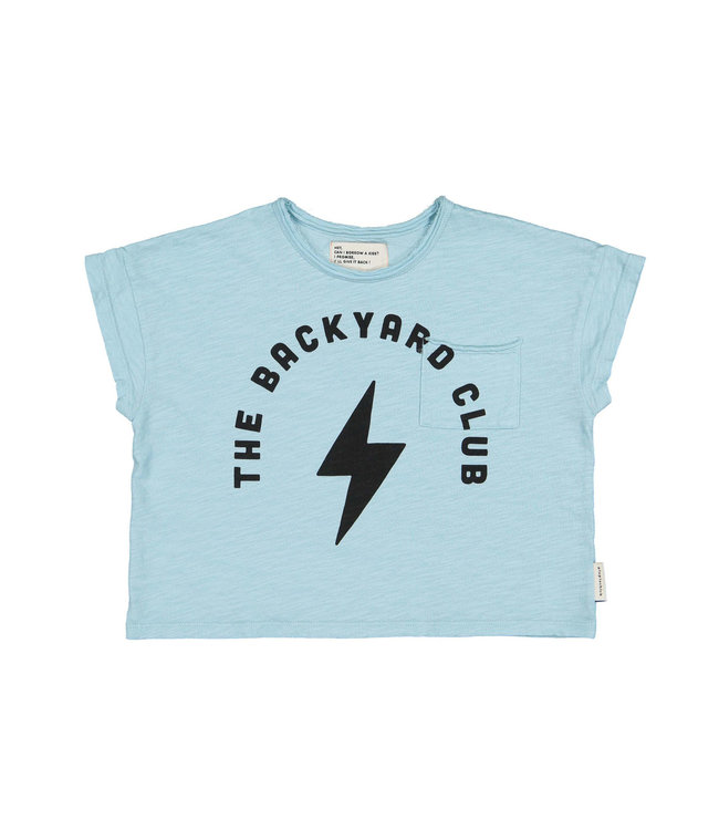 Piupiuchick T-shirt light blue/backyard print