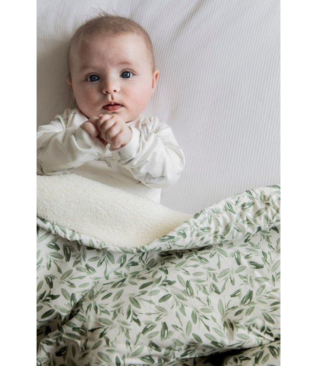 Mies & CO Soft teddy blanket big Sage green