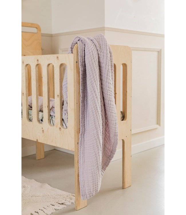 Mies & CO Soft mousseline blanket toddler bed Soft lila