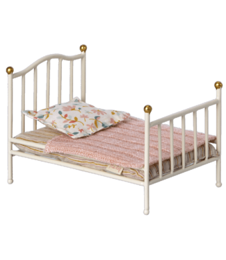 Maileg Vintage bed Mouse - Off white