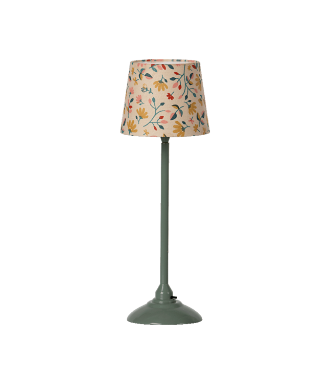 Maileg Minature floor lamp - Dark mint