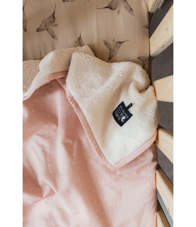Mies & CO Baby soft teddy blanket Adorable Dots Sweet Pink