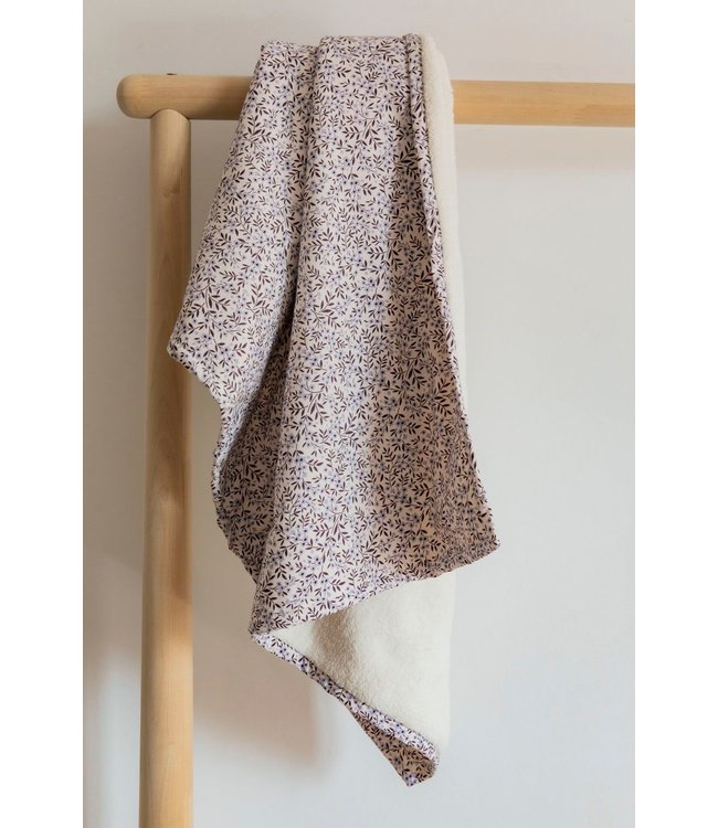 Mies & CO Baby soft teddy blanket Vintage Flower Lila